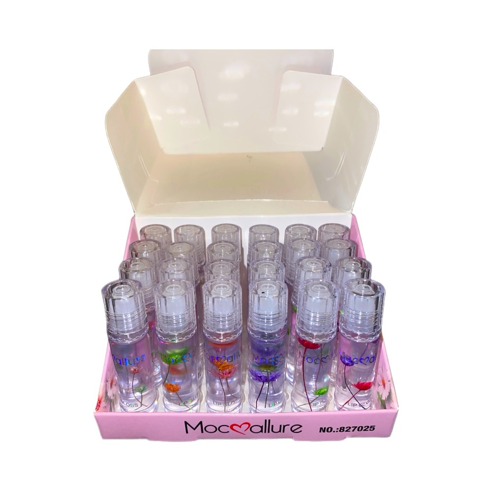 Flower lip gloss rollers